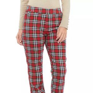 KIM ROGERS RED PLAID PANTS